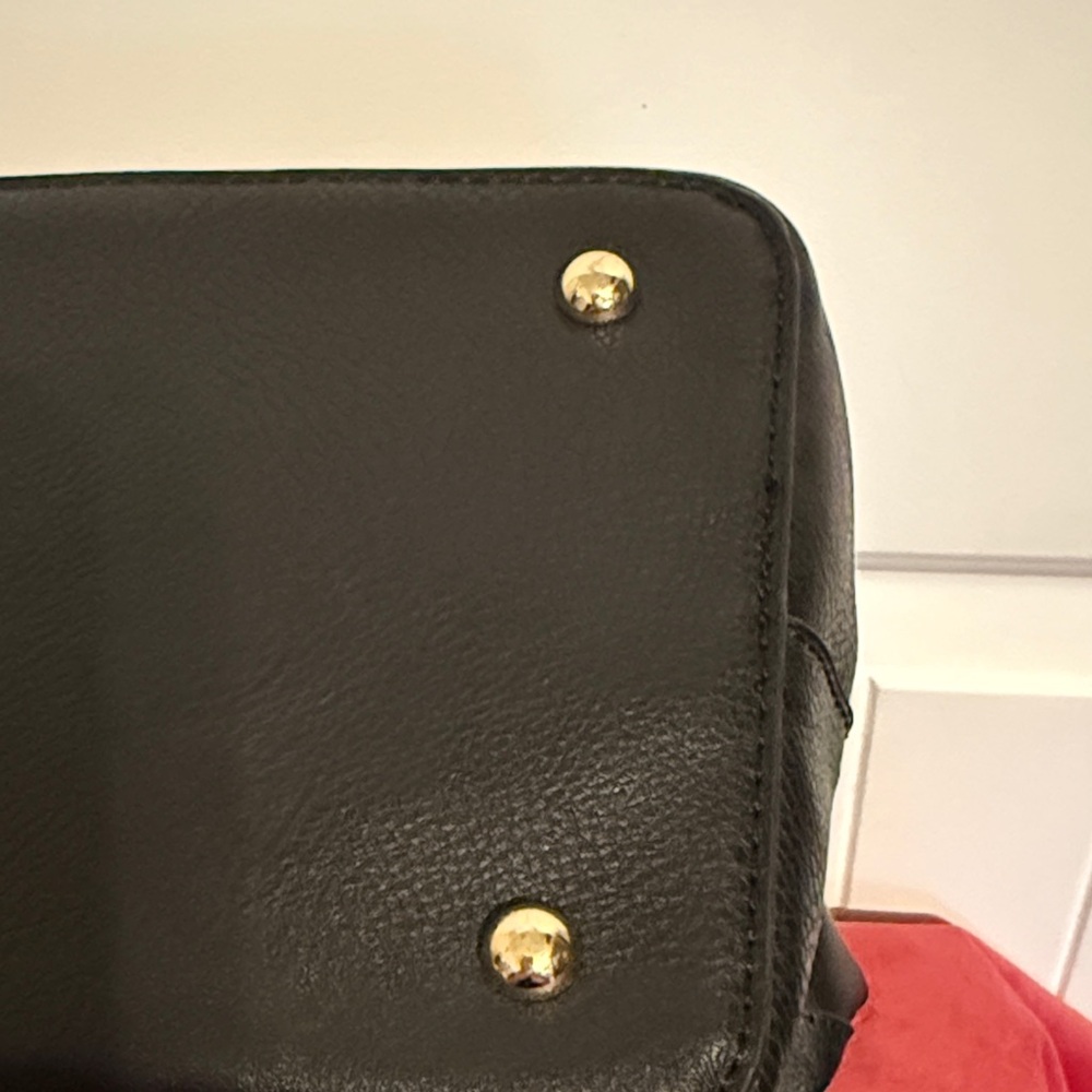 Black Leather Tote Bag - Picture 7 of 14